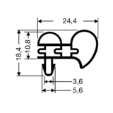 Steckdichtung ohne Magnet