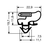 Steckdichtung mit Magnet