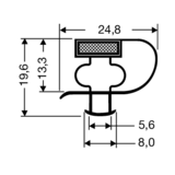 Steckdichtung mit Magnet