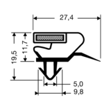 Steckdichtung mit Magnet