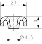 Befestigungsprofil  125 cm