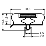 Steckdichtung mit Magnet