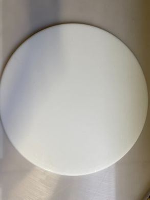 SOPO, Kunststoff-Schneidebrett rund, 50 cm, Stärke 2 cm, weiß