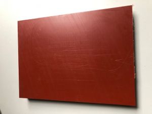 SOPO, Kunststoff-Schneidebrett, 40,6 x 39,8 x 4 cm rotbraun