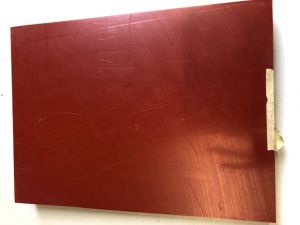 SOPO, Kunststoff-Schneidebrett, 37 x 27,5 x 4 cm rotbraun