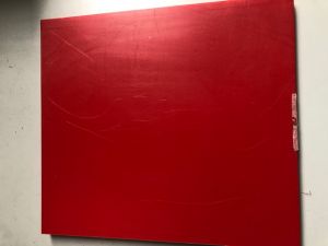 SOPO, Kunststoff-Schneidebrett, 35,1 x 39 x 2 cm rot