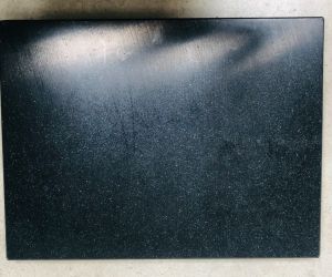 SOPO, Kunststoff-Schneidebrett, 60 x 40 x 3 cm schwarz mit bunten Pikmenten