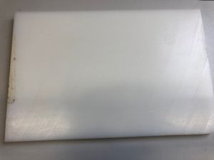 SOPO, Kunststoff-Schneidebrett, 34 x 22,5 x 2 cm weiß/natur