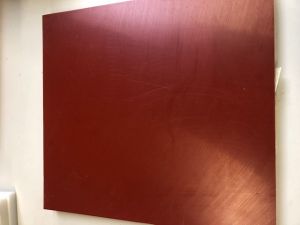 SOPO, Kunststoff-Schneidebrett, 40 x 37 x 3 cm rotbraun