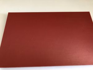 SOPO, Kunststoff-Schneidebrett, 40 x 35 x 4 cm rotbraun