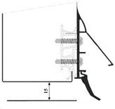 Bodendichtung 150cm  schwarz